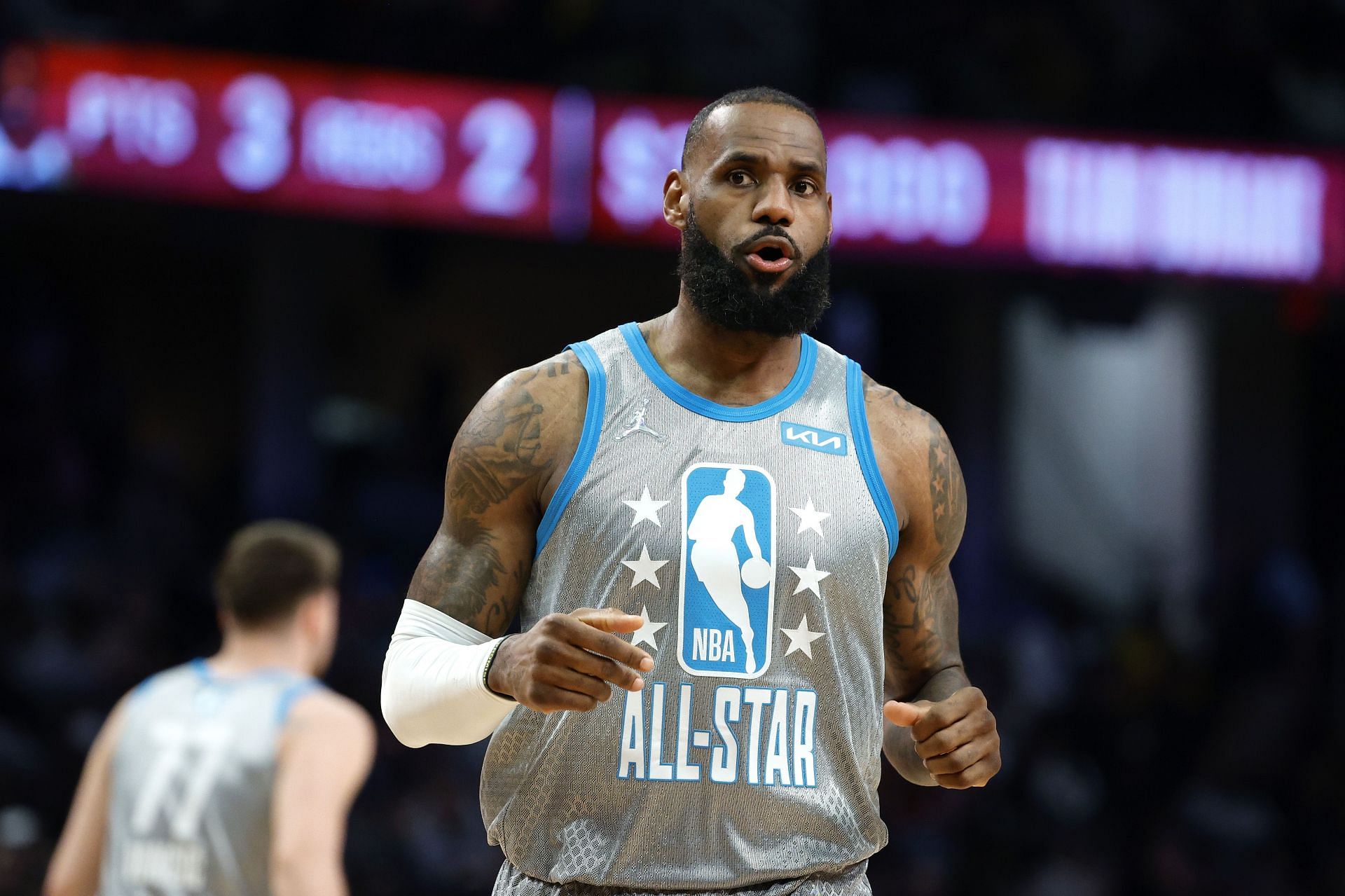 LeBron hasn't lost an All-Star Game as a captain yet (Image via Getty Images)